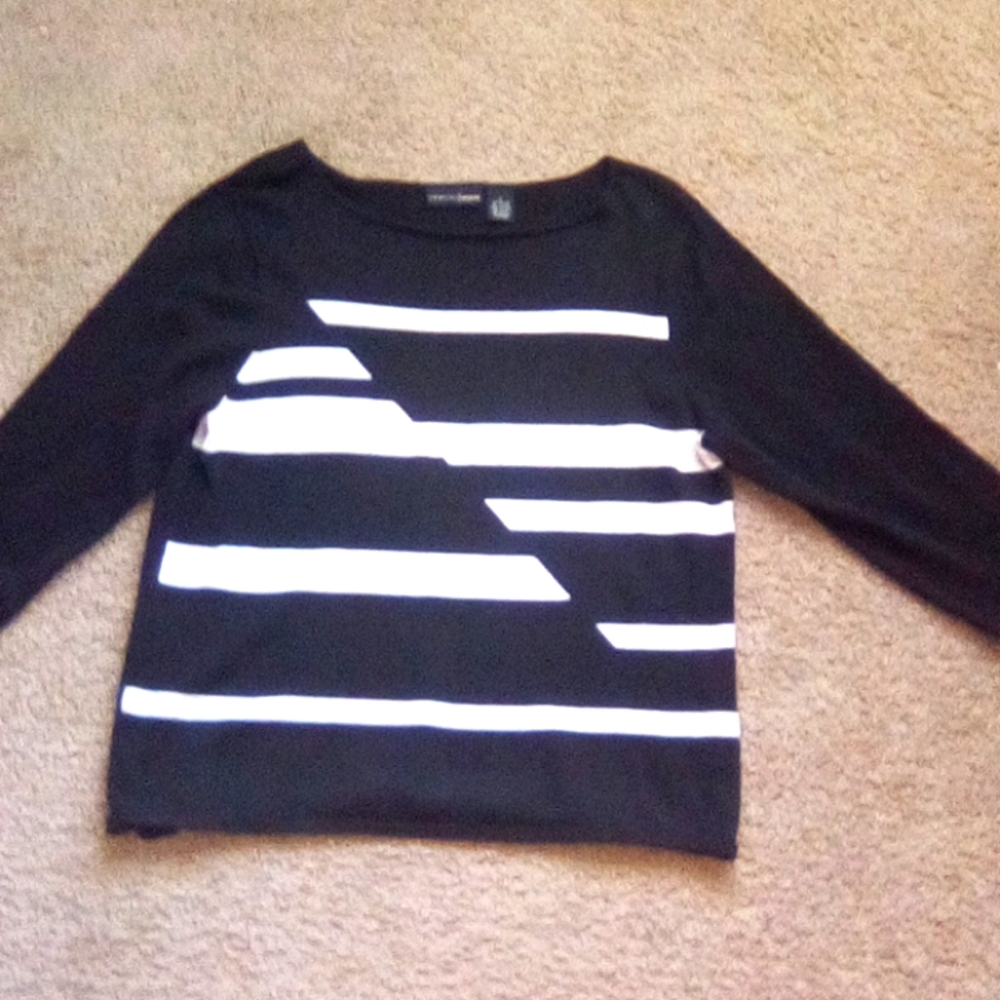 Relativity Crewneck Long Sleeves Blouse Boho Women Size M